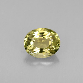 0.73 ct Green Tourmaline Gemstone, Tourmaline Gem in Oval Facet Shape for Sale.