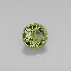 0.86 ct Green Tourmaline Stone, Natural Tourmaline in Round Facet Shape for Sale