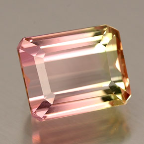 2.00 ct Multicolor Tourmaline Gemstone, Tourmaline Gem in Octagon / Scissor Cut Shape for Sale.