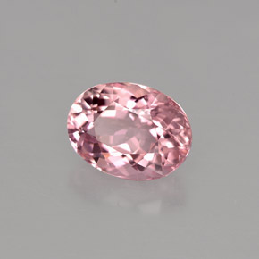 2.01 ct Pink Tourmaline Gemstone, Tourmaline Gem in Oval Facet Shape for Sale.