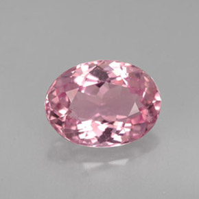 2.17 ct Pink Tourmaline Gemstone, Tourmaline Gem in Oval Facet Shape for Sale.