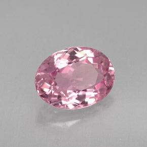 2.17 ct Pink Tourmaline Stone, Natural Tourmaline in Oval Facet Shape for Sale