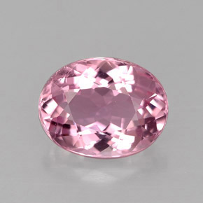 1.85 ct Pink Tourmaline Gemstone, Tourmaline Gem in Oval Facet Shape for Sale.