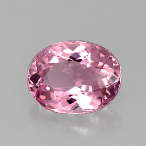 1.85 ct Pink Tourmaline Stone, Natural Tourmaline in Oval Facet Shape for Sale