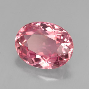 2.07 ct Pink Tourmaline Stone, Natural Tourmaline in Oval Facet Shape for Sale