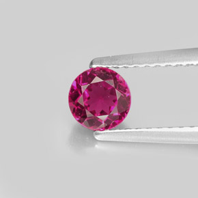 0.62 ct Pink Tourmaline Gemstone, Tourmaline Gem in Round Facet Shape for Sale.