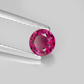0.62 ct Pink Tourmaline Stone, Natural Tourmaline in Round Facet Shape for Sale
