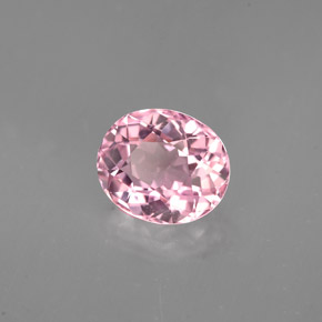 1.74 ct Pink Tourmaline Stone, Natural Tourmaline in Oval Facet Shape for Sale