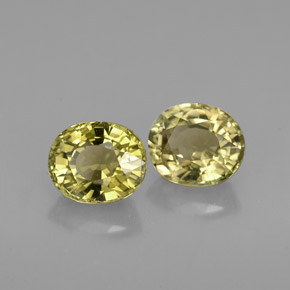 1.66 ct Green Tourmaline Stone, Natural Tourmaline in Oval Facet Shape for Sale