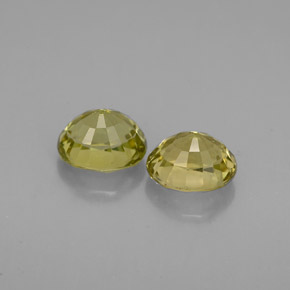 Tourmaline Gemstone in 6.1 x 5.3 mm Size for Sale, Tourmaline Stone in Yellowish Green Color