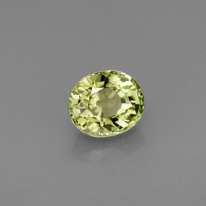 0.89 ct Green Tourmaline Stone, Natural Tourmaline in Oval Facet Shape for Sale