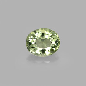 0.77 ct Green Tourmaline Gemstone, Tourmaline Gem in Oval Facet Shape for Sale.