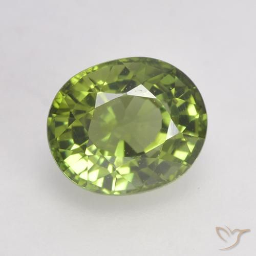 0.94ct Natural Light Green Tourmaline, Oval, VVS-VS