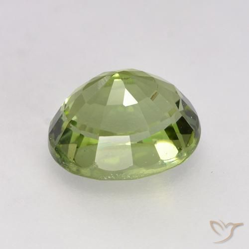 Tourmaline Gemstone in 6.2 x 5.2 mm Size for Sale, Tourmaline Stone in Light Green Color