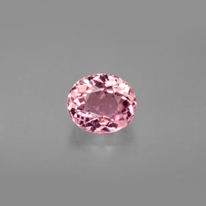1.55 ct Pink Tourmaline Gemstone, Tourmaline Gem in Oval Facet Shape for Sale.