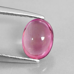 1.02 ct Pink Tourmaline Stone, Natural Tourmaline in Oval Cabochon Shape for Sale