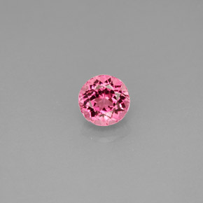 0.72 ct Pink Tourmaline Gemstone, Tourmaline Gem in Round Facet Shape for Sale.