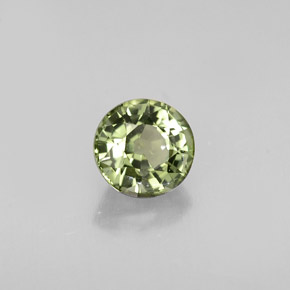 0.73 ct Green Tourmaline Stone, Natural Tourmaline in Round Facet Shape for Sale