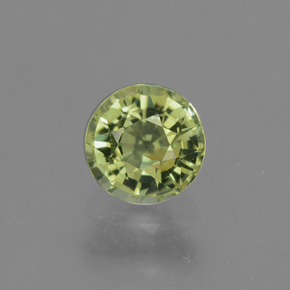 0.82 ct Green Tourmaline Gemstone, Tourmaline Gem in Round Facet Shape for Sale.