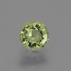 0.82 ct Green Tourmaline Stone, Natural Tourmaline in Round Facet Shape for Sale