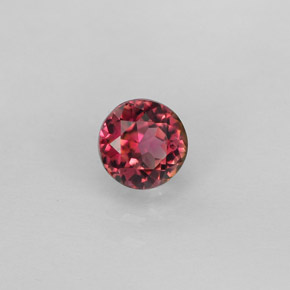 0.77 ct Multicolor Tourmaline Gemstone, Tourmaline Gem in Round Facet Shape for Sale.