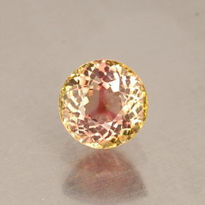 0.48 ct Multicolor Tourmaline Gemstone, Tourmaline Gem in Round Facet Shape for Sale.