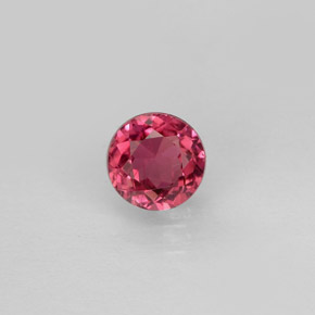 0.73 ct Pink Tourmaline Gemstone, Tourmaline Gem in Round Facet Shape for Sale.