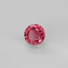 0.73 ct Pink Tourmaline Stone, Natural Tourmaline in Round Facet Shape for Sale