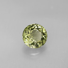 1.74 ct Green Tourmaline Stone, Natural Tourmaline in Round Facet Shape for Sale