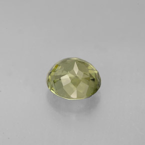 Tourmaline Gemstone in 7.4 mm Size for Sale, Tourmaline Stone in Yellowish Green Color