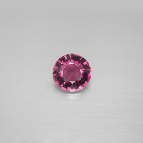 0.76 ct Violet Tourmaline Gemstone, Tourmaline Gem in Round Facet Shape for Sale.