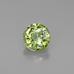 0.98 ct Green Tourmaline Stone, Natural Tourmaline in Round Facet Shape for Sale