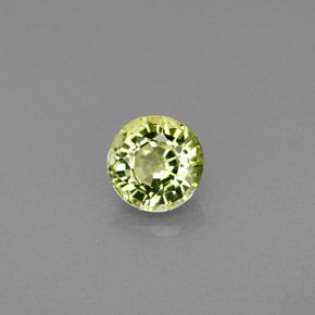 0.81 ct Green Tourmaline Gemstone, Tourmaline Gem in Round Facet Shape for Sale.