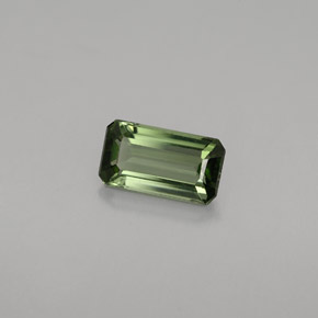 0.77 ct Green Tourmaline Gemstone, Tourmaline Gem in Octagon Facet Shape for Sale.