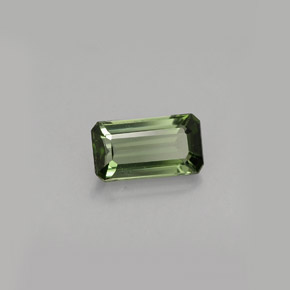0.77 ct Green Tourmaline Stone, Natural Tourmaline in Octagon Facet Shape for Sale