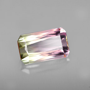 2.76 ct Multicolor Tourmaline Stone, Natural Tourmaline in Octagon / Scissor Cut Shape for Sale