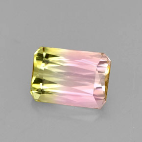 1.86 ct Multicolor Tourmaline Stone, Natural Tourmaline in Octagon / Scissor Cut Shape for Sale