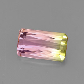 1.51 ct Multicolor Tourmaline Gemstone, Tourmaline Gem in Octagon / Scissor Cut Shape for Sale.