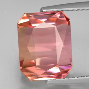 10.15 ct Multicolor Tourmaline Stone, Natural Tourmaline in Octagon / Scissor Cut Shape for Sale