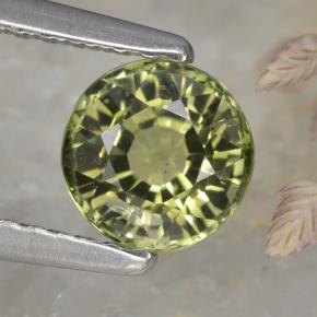 0.9ct Round Facet Greenish Golden Tourmaline Gem for sale 0.9ct Round Facet Greenish Golden Tourmaline Gem (ID: 243991)
