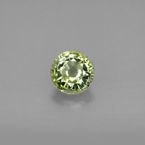 1.03 ct Green Tourmaline Gemstone, Tourmaline Gem in Round Facet Shape for Sale.