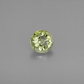 0.81 ct Green Tourmaline Stone, Natural Tourmaline in Round Facet Shape for Sale