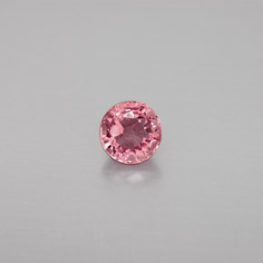 0.75 ct Pink Tourmaline Gemstone, Tourmaline Gem in Round Facet Shape for Sale.