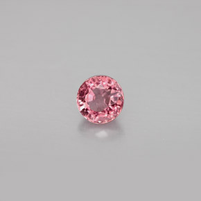 0.75 ct Pink Tourmaline Stone, Natural Tourmaline in Round Facet Shape for Sale