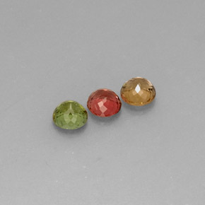 Tourmaline Gemstone in 4.8 mm Size for Sale, Tourmaline Stone in Multicolor Color