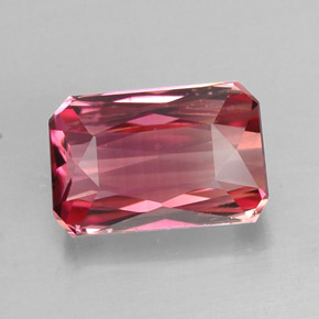 2.21 ct Bi-color Tourmaline Gemstone, Tourmaline Gem in Octagon / Scissor Cut Shape for Sale.