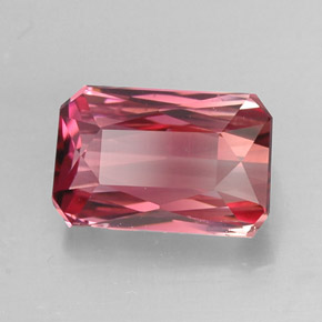 2.21 ct Bi-color Tourmaline Stone, Natural Tourmaline in Octagon / Scissor Cut Shape for Sale