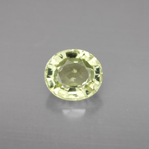 1.88 ct Green Tourmaline Gemstone, Tourmaline Gem in Oval Facet Shape for Sale.