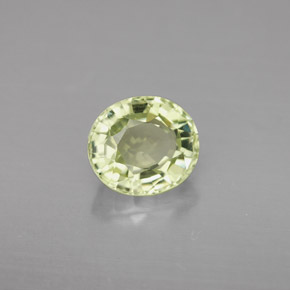 1.88 ct Green Tourmaline Stone, Natural Tourmaline in Oval Facet Shape for Sale