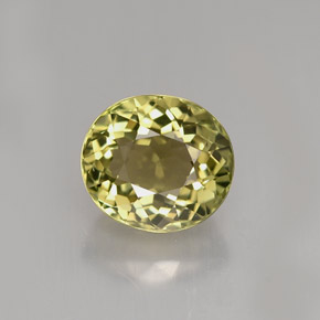 1.94 ct Green Tourmaline Gemstone, Tourmaline Gem in Oval Facet Shape for Sale.